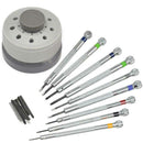 Set Of 9 Professional Watch Screwdrivers on Stand T8X2