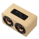Fashion Style Wood Portable Wireless Bluetooth Speaker 3.5mm AUX Audio