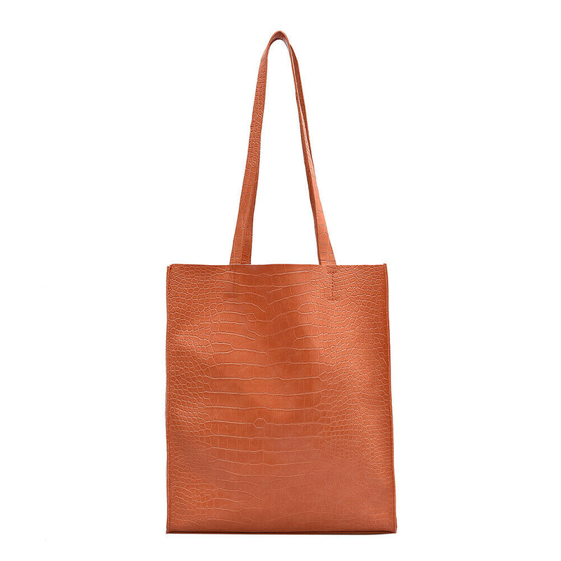 Fashion Alligator PU Women Handbag Tote Big Capacity Shoulder Shopping Bags