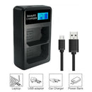 USB LCD Dual Channel Battery Plate Charger for Sony NP-FZ100 Camera Battery