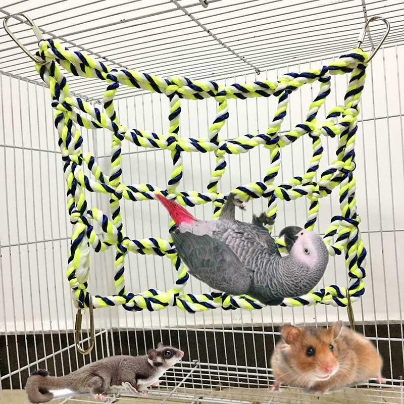 Parrot Climbing Net Bird Swing Rope Ladder Hanging Chewing Toys for Hamster