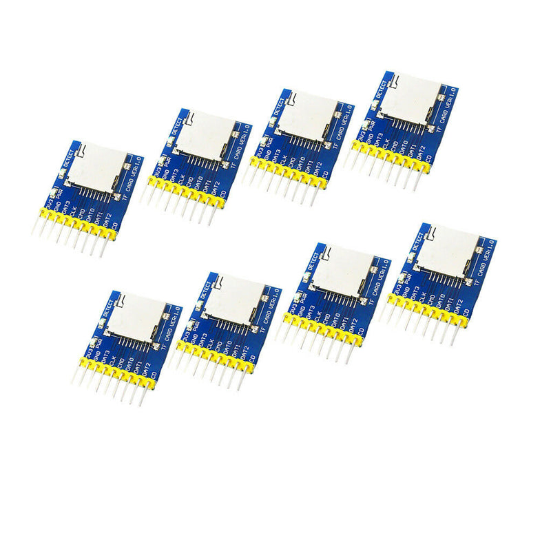 8Pcs SD Card Module Slot Socket Reader For  PIC AVR STM32 MSP430
