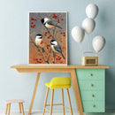 5D DIY Full Drill Diamond Painting Spring Birds Cross Stitch Embroidery Kit
