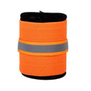 2x Orange Elastic Pet Dog Leg Bands Knee Protector With Reflective Strips L