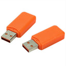 2Pcs Mini Orange USB 2.0 Memory Card Reader Capacity 64G For PC Laptop New LAM