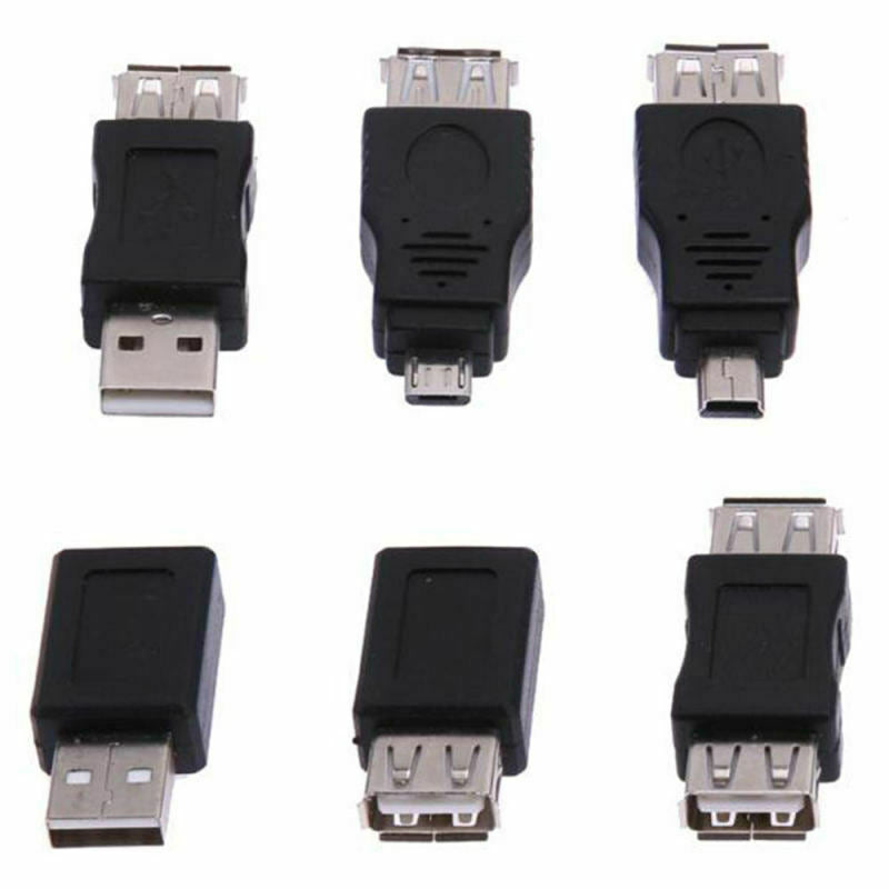 12 PCS OTG F/M USB Male To Female Micro Mini Changer USB Adapter Converter 5 Pin