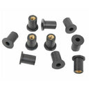 M5 Rubber Well Nut 5Mm Metric Motorcycle Windscreen Well Nut Brass NUTS 10P
