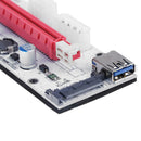 PCI-E 1x to 16x Adapter Video Extender Card with 3 Power Ports Mining Cable A