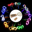 LED Wine Bottle Lamp Cork Shaped String Lights for Christmas (Yellow) 10PCS