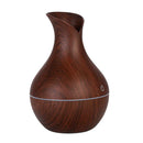 130ml Aroma Essential Diffuser Air Purifier LED Ultrasonic Wood Grain Humidifier