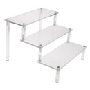 Figures Display Stand Rack Acrylic 3 Tier Clear for Home Shop Showcase