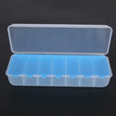 Large 7 Compartment Holder Convenient Jewelry Contact Lens Storage Box hv2n