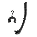 Foldable Silicone Underwater Diving Snorkeling Breathing Tube Wet Type Black