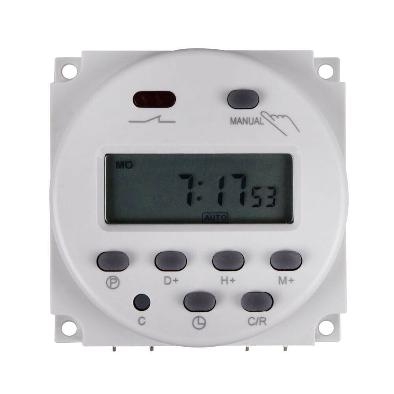 DC 12V 16A Digital LCD Power Programmable Timer Time Switch Relay 16A