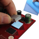 100mmx100mmx1 Blue Heatsink Cooling Thermal Conductive Silicone Pad Cooler BD3C