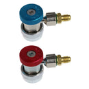 2Pcs Car Auto Freon R134A H/L Quick Coupler Adapters Air Conditioning Refri U4K3
