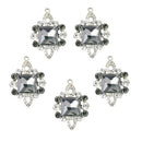 5 Pieces Alloy Crystal Rhinestone Pendants Charms Jewelry Making Accessories