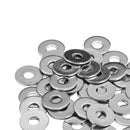M5x10mm Stainless Steel Round Flat Washer for Bolt Screw 100Pcs