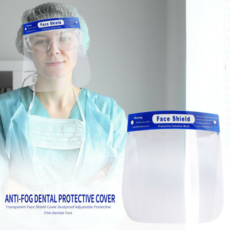 Face Shield Dustproof Anti-fog Adjustable Dental Protective Cover for Outdoor