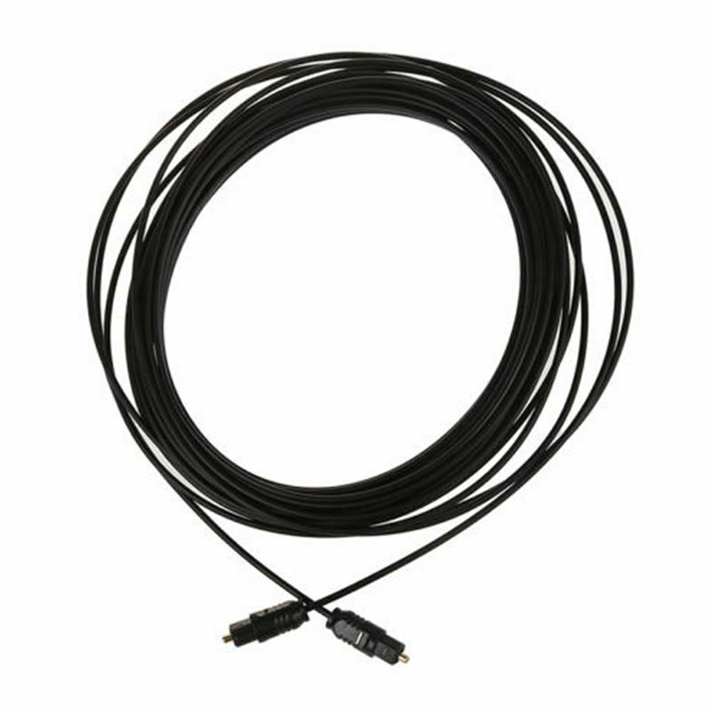 10 Ft Digital Fiber Optic Audio Cable Cord Optical Spdif For Tv Dvd Amp I6H5