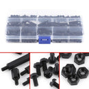 250x Plastic Nylon M3 Hex Column Standoff Spacer Screw Nut Assortment Kit