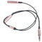 3.5 mm dual connector male - female jack adapter cable audio tone black gol S1G6