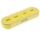 28 Grid Spring Pill Box 7 Day Weekly Pillbox Plastic Storage Container MediS Gw