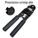 1X(Cable Crimper,8P8C Rj45 Ethernet Connector Crimp Computer Hand Tools Mul