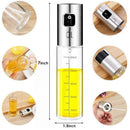 Oil Sprayer,Stainless Steel Vinegar Sprayer,Spray with Portable Brush,Barbe Q2T9