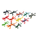 12Pcs/set small plastic lizard gecko reptiles gigures kids party bag fillers OZ