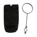 Padded Drumstick Pouch with Mounting Clamp for Perccusion Instrument Black
