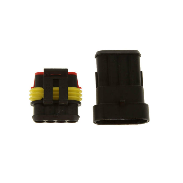 5 Set Kit Seal Waterproof Electrical Connector Plug 4 Pins for Car Auto