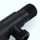 Black Paint Sink Valve Stainless Steel Valve Tap Hot And Cold Universal Wat
