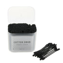 Wooden Charcoal Cotton Swabs - 200 Pack - Double Sided Tips Sticks for Makeup,