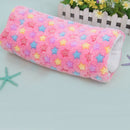 Dog Cat Blanket Pet Cushion Bed Soft Velvet Winter Warm Sleep Mat(Pink M) A