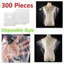 300Pcs Disposable Haircutting Cape Clear Barber Shawls Shampoo DIY Apron