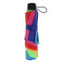 Portable Rainbow Strong Windproof Sun/Rain Umbrella Automatic 3 Fold Handle