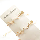 10Pcs Metal Hairpin Minimalist Style Waved Shape Clips Barrette for Women