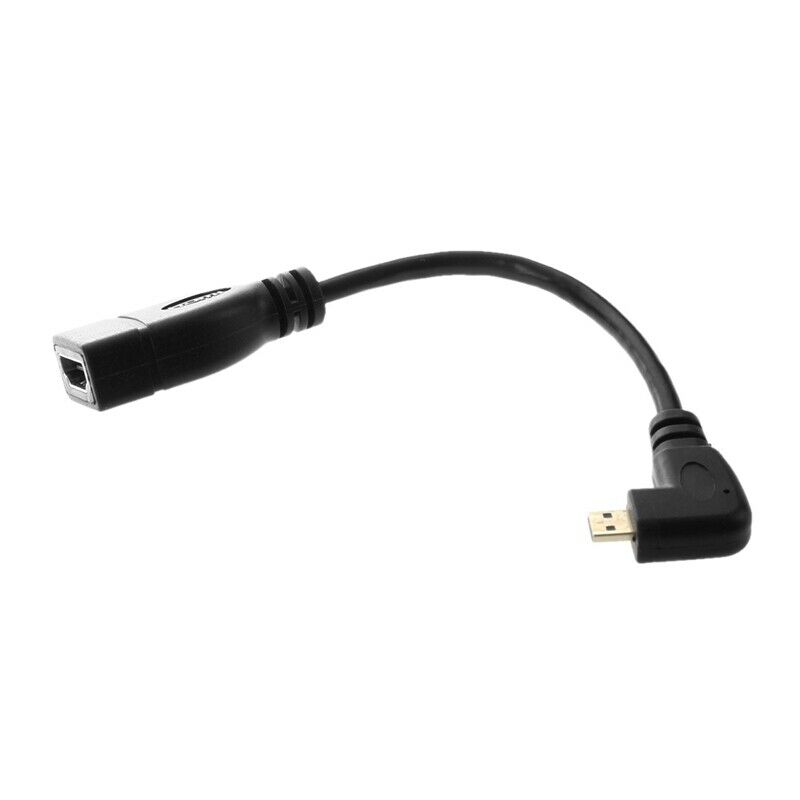 90 Degree micro- HDMI Right Direction Male to HDMI Female Adapter Cable, Le V6C2