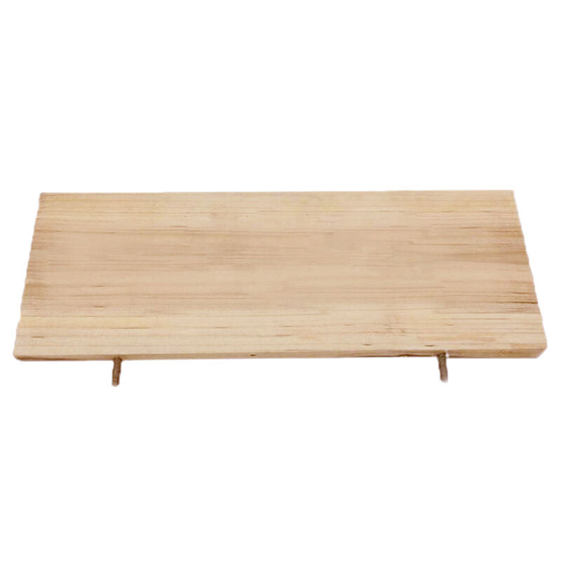 Parrot Pet Bird Wooden Hanging Stand Perch Platform Toys Cockatiel Kit 13x28cm