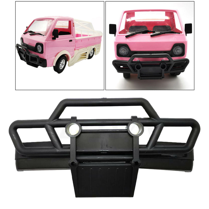 Black Plastic Front Bumper for WPL D12 RC Car Modification Decoration Parts