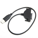 USB 2.0 to 7+6 13Pin SATA Laptop CD/DVD/Blu-ray Optical Drive Adapter Cable