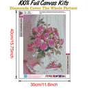 5D DIY Full Round Drill Diamond Painting Flowers Art Embroidery Kits (B906)