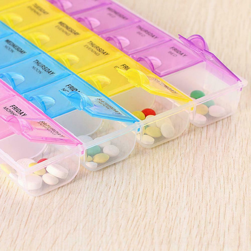 Portable 7 Days Tablet Pill Box Holder Medicine Storage Organizer Case