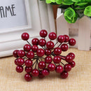 20-mini Branch Artificial Berries Christmas Wedding Bouquet Wreath Red
