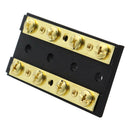 4 Gang Dual Bus Bar 60A 32V Positive Negative Buss Bar with Ring Terminals