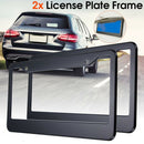 US Ca 2x Chrome Stainless Steel Car Truck License Number Plate Frame+Screw Cap&M