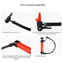 Portable Manual Oil Pump Siphon Tube Car Hose Fuel Gas Inflatable Pump Tool
