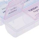1Pc 7 Day Pill Box Medicine Tablet Dispenser Organizer Weekly Storage CH Hn
