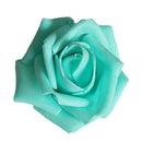 100Pcs Foam Rose Head Artificial Flower Bouquet Wedding Decor Blue+Rosy